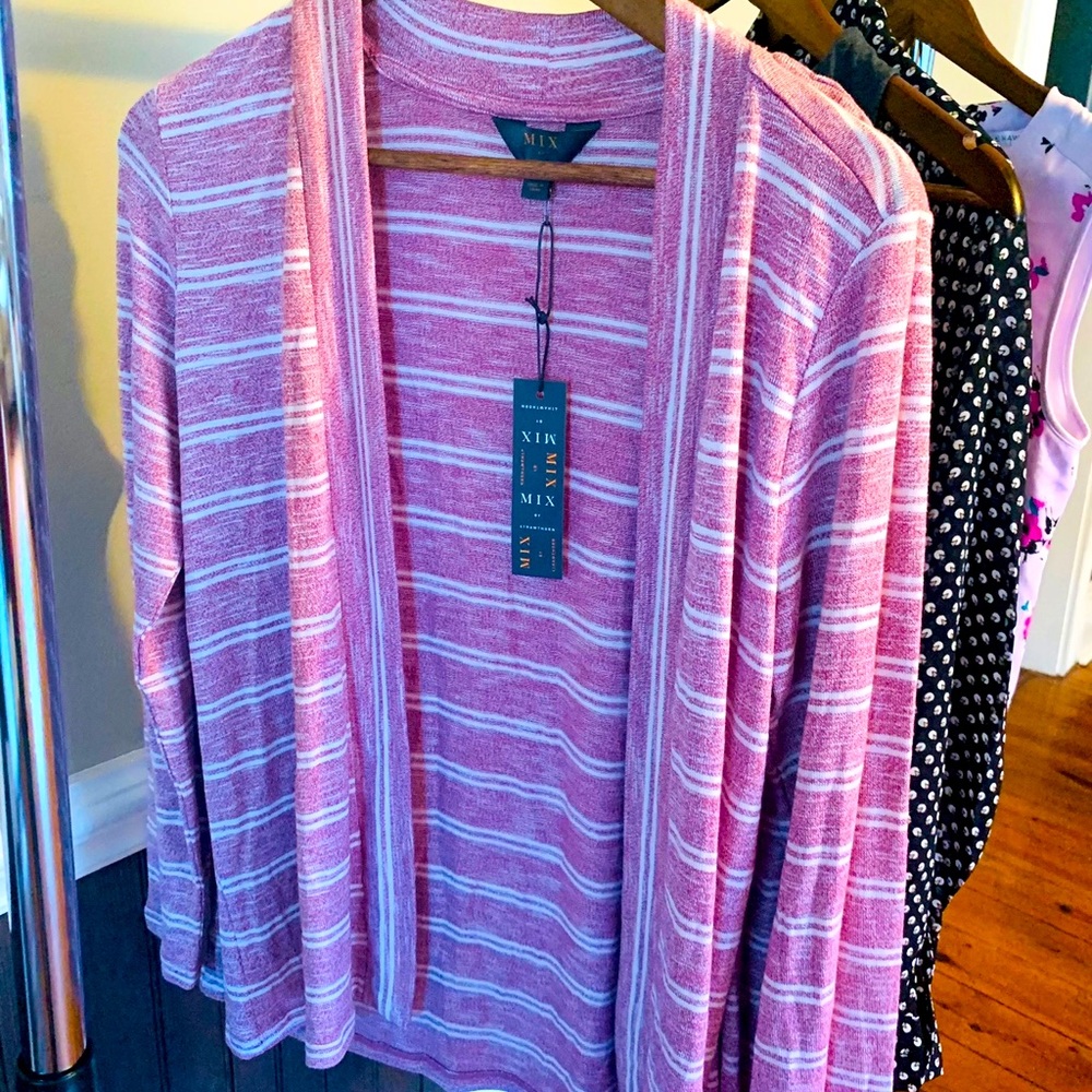 Pink cardigan